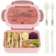 thumbnail image 1 of 1pc 1000 ML Lunch Box With Tableware For Office Workers, Square Divided Microwave Oven Bento Box, Leakproof Food Container, Hand Wash, For Teenagers And Workers At School,Canteen, Back School, Home K, 1 of 5