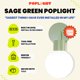 thumbnail image 2 of Aplique de Pared Poplight Recargable Inalámbrico LED Regulable Salvia, 2 of 8