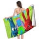 thumbnail image 4 of Popiz Baby TV Toalla de playa de secado rápido con diseño temático, regalo para mujeres y niñas, ideal para cumpleaños, fans, amantes de la música, uso en la playa o al aire libre, 78 × 150 cm, 4 of 6