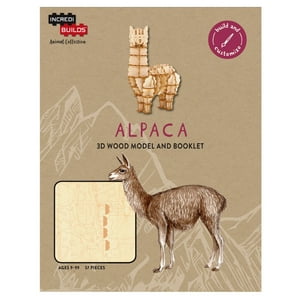 Insight - Animal Collection Alpaca Modelo Armable En Madera