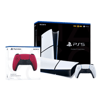 Consola Sony Playstation 5 Slim Edición Digital + Control Dualsense Adicional Volcanic Red