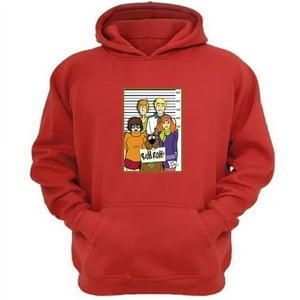 Genérico - Polerón Canguro Scooby Doo Rojo Talla Xs Unisex