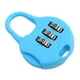 thumbnail image 1 of Candado De Combinación De 3 Dígitos Cerradura De Cajón Doméstico Cerradura De Contraseña Cerradura De Equipaje Azul, 1 of 3