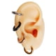 thumbnail image 1 of Pack 4 Pares De Aros Piercing Oreja Helix Chapadas Oro 18k, 1 of 3