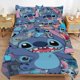 thumbnail image 2 of 3 Pieces Stitch Bedding Comforter Set Full with 2 Pillowcases for Kids Teens Girls Women Microfiber Easy Wash Light Breathable Cozy White Base Bed Sheets, 2 of 5