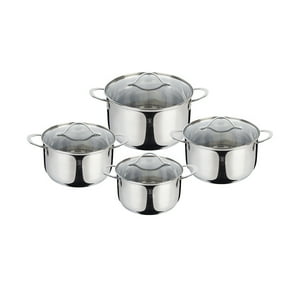 Berlinger Haus - Bateria De Cocina Full Induccion 8 Pcs Acero Inoxidable
