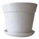 thumbnail image 1 of Set de Macetero y Plato Biodegradable Clásico Blanco, 1 of 5