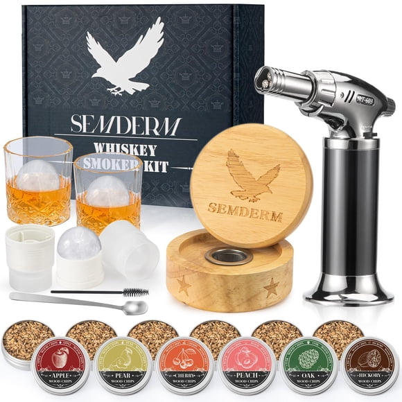 Kit para ahumar whisky Semderm Ultimate Old Fashioned con linterna