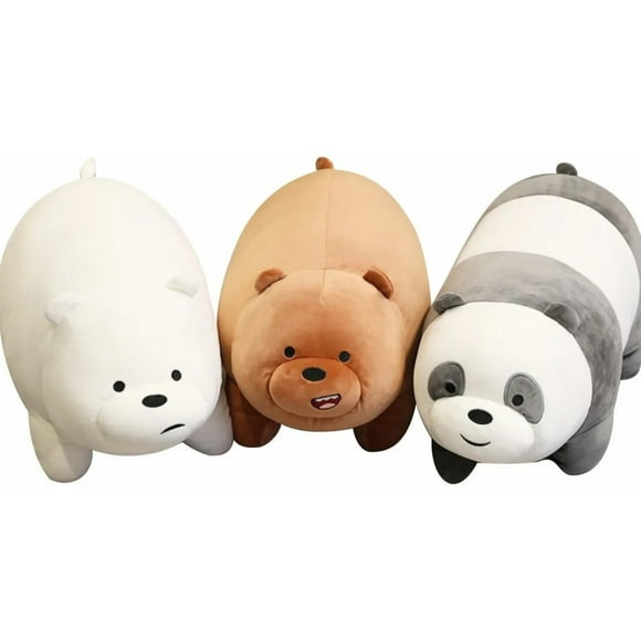 Juguete Pack 3 Peluches Osos 30cm Pardo Polar Panda