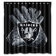 thumbnail image 1 of Cortina de ducha de los Oakland Raiders, juego de cortina de baño con ganchos, tamaño 66 x 72 pulgadas, 1 of 3