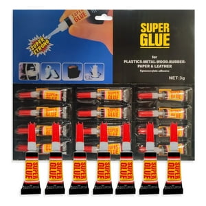 Genérico - Pack 12 Super Pegamento 3Gr Tipo Gotita Super Glue