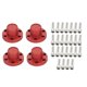 thumbnail image 3 of Metal 1.9 / 2.2 Tapa De Cubo De Rueda Para RC 1/10 Beadlock Rims Accesorio Rojo, 3 of 5