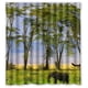 thumbnail image 1 of Cortina de ducha con bonito elefante y pintoresco paisaje natural, juego de cortinas de baño con ganchos, tamaño 66 x 72 pulgadas, 1 of 3