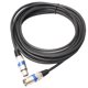 thumbnail image 3 of Cable De Audio XLR Macho A Hembra Para Mezclador De Micrófono Negro Y Azul De 20 Metros, 3 of 3