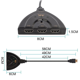 thumbnail image 3 of Conmutador HDMI de 3 puertos 4K, divisor 3x1 con cable flexible, compatible con Full HD 4K 1080P, 3 of 8