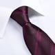 thumbnail image 3 of Corbata hombre formal seda con paño y colleras Uva Negra, 3 of 5