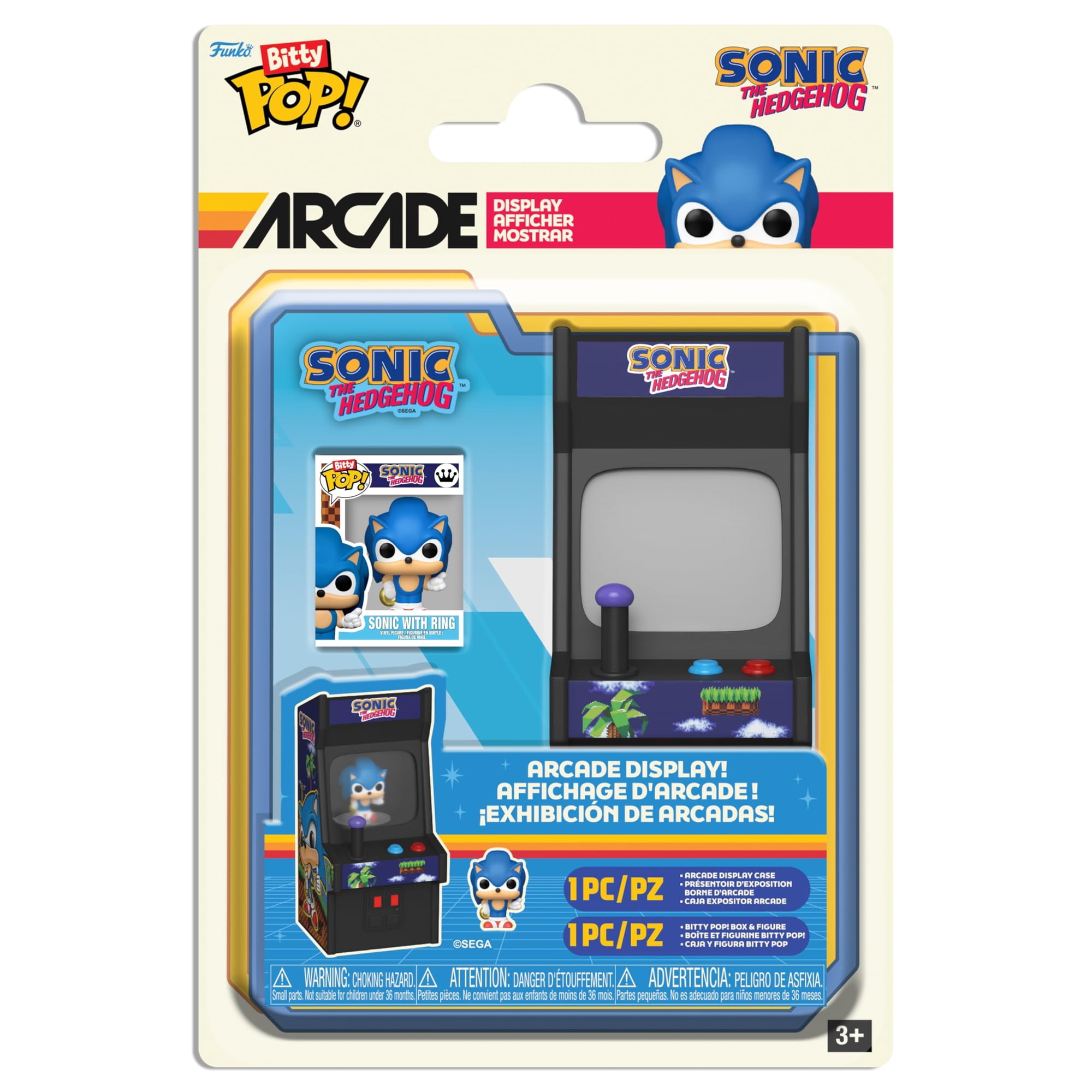 Figura De Juguete Funko Pop Bitty Arcade Sonic 9,5 Cm