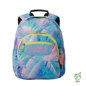 Mochila Escolar Para Niña Notebook 13"" Gommas Azul Totto