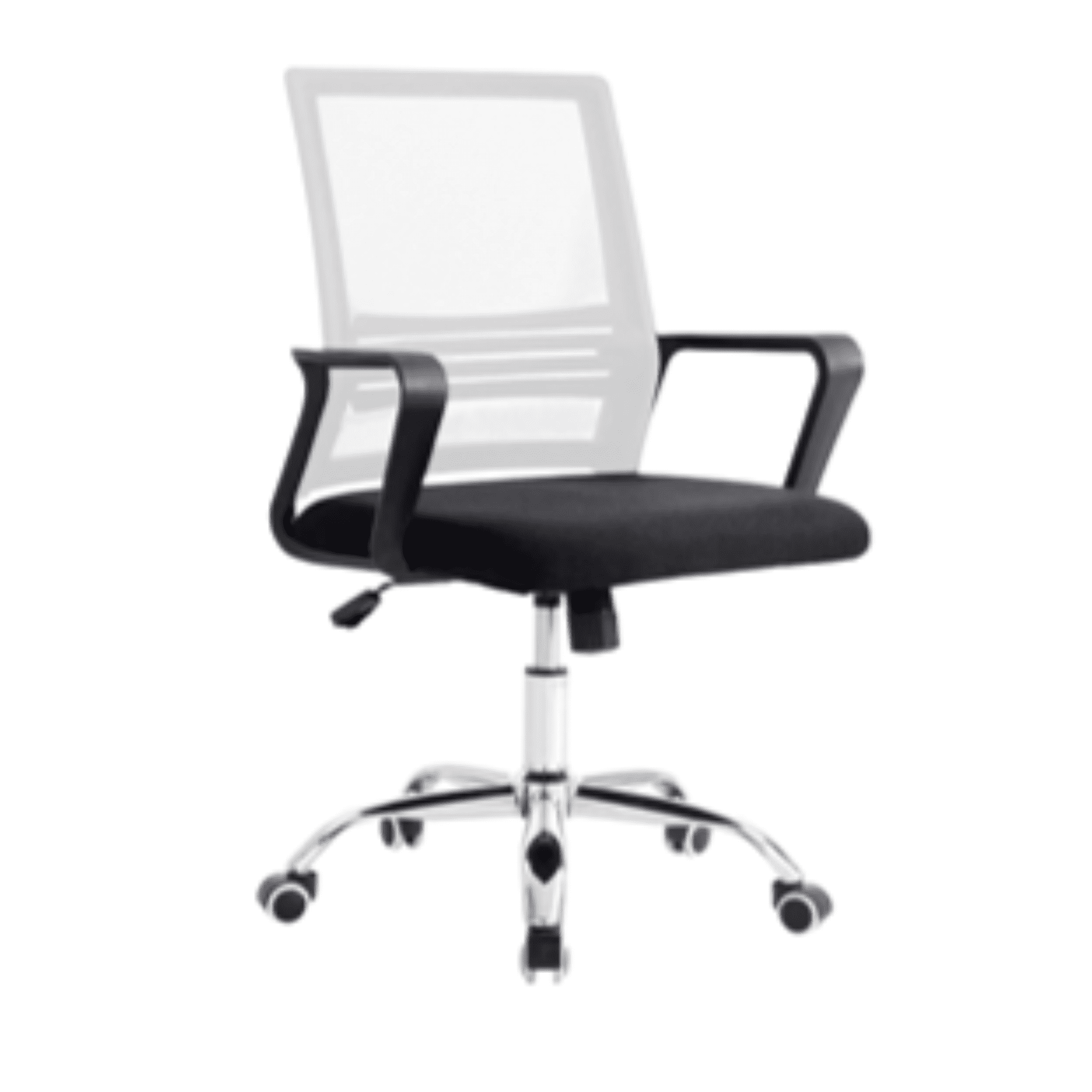 Arthome - Silla De Oficina Negra Y Blanca Ergonómica Ajustable Santiago