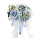 thumbnail image 1 of Ramo De Novia Con Flores Artificiales Decorativas Para Novias En Azul Y Blanco, 1 of 5