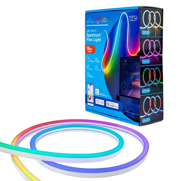 Luz LED Neón Enbrighten Vibe 16 ft RGBIC WiFi para Interior