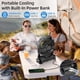 thumbnail image 3 of Ventilador de camping ROSHOPI recargable de 20000 mAh con luz LED de 4 velocidades, 3 of 7