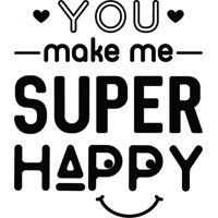 Rienda Libre Graphics - Decomural Super Happy Love Heart Ws-46218