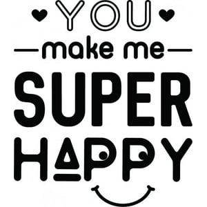 Rienda Libre Graphics - Decomural Super Happy Love Heart Ws-46218