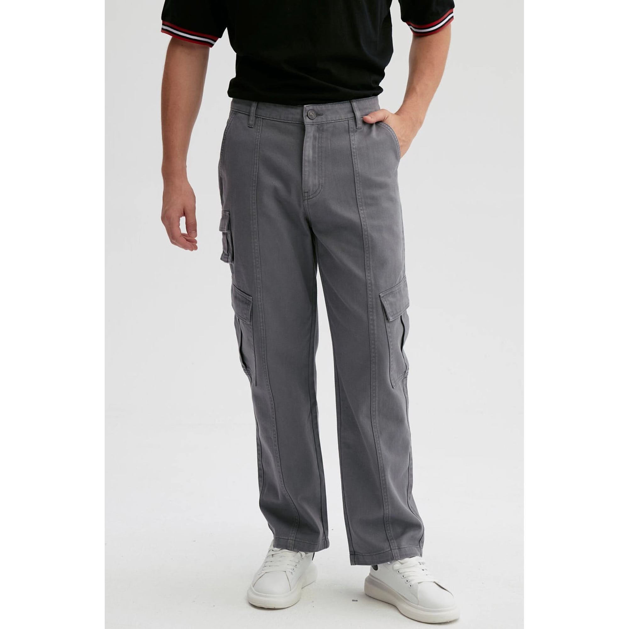 Fashionspark - Jeans Hombre Doble Cargo Gris - Ll