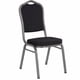 thumbnail image 2 of Pack 4 Silla Tapizada Eventos Fiestas Conferencias Comedor - Negro, 2 of 3