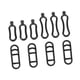 thumbnail image 1 of 5/10 Correas De Goma Negras Estables Para Grabadoras De Conducción De Manillar Y Linterna (10 Unidades), 1 of 4