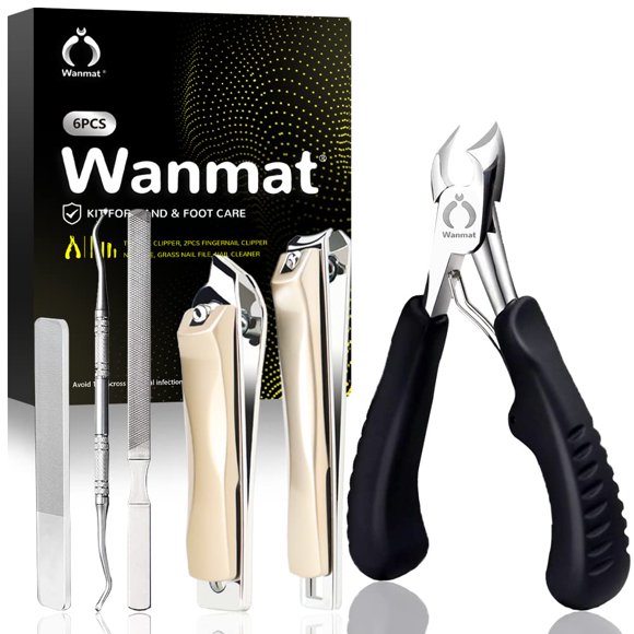 Cortaúñas Wanmat 6 pzas con mango mejorado