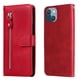 thumbnail image 4 of Funda con Cremallera para iPhone 14 Plus, Carcasa Cartera de Cuero PU con Soporte y Tarjetero, 4 of 5