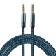 thumbnail image 1 of Cable Auxiliar Uxcell 0.14" Macho a Macho Trenzado de Nylon 10Ft Cordón Auxiliar Azul, 1 of 4