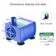 thumbnail image 4 of Bomba de Agua Wonder Creature USB de Motor Silencioso IP68, 4 of 7
