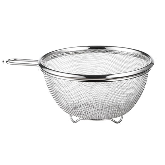 Cesta de arroz de acero inoxidable, colador microporoso de acero inoxidable, escurridor de alimentos, escurridor de frutas, colador para drenar alimen Pequeño
