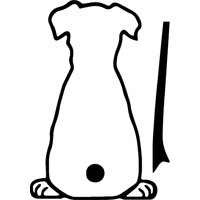 Rienda Libre - Sticker Parabrisa Trasero Gato Perro Moviendo Cola Auto Suv
