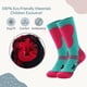 thumbnail image 4 of Calcetines de esquí para niños, paquete de 2 pares de calcetines de snowboard para niños y niñas pequeños, diseño por encima de la pantorrilla con puño antideslizante., 4 of 6
