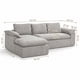 thumbnail image 4 of Sofa Seccional Izquirdo Luciano Resolte Indenpendiente Gris Liso, 4 of 8