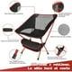 thumbnail image 5 of Sillas De Camping, Silla De Camping Plegable Ligera, Silla De Camping Ultraligera Compacta Estable Con Bolsa De Almacenamiento Portátil, Adecuado Para Al Aire Libre, Viajes, Playa, Picnic, 5 of 6