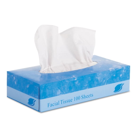 Tejido facial GEN 6501 de 2 capas, 100 hojas/caja (caja de 30)