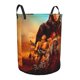 thumbnail image 2 of Mad Max: Furiosa Cesta de lavandería de gran capacidad redonda con asa, bolsa para ropa sucia plegable, almacenamiento para dormitorio, baño y lavadero 44x35 cm, 2 of 6