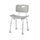 thumbnail image 1 of Silla de baño Medline con asiento de banco, 400 kg de capacidad, color gris, 1 of 5