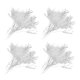 thumbnail image 3 of 200x Ramo De Flores Artificiales Con Cuentas De Acrílico Cristal Gota 15cm Blanco, 3 of 6