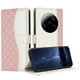 thumbnail image 1 of Funda Tipo Cartera Acolchada para Xiaomi 13 Ultra con Bloqueo RFID Ranuras y Correa Rosa, 1 of 5