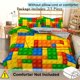 thumbnail image 5 of 2/3pcs Soft and Skin-Friendly Building Blocks Duvet Cover Set for Bedroom and Guest Room - Includes 1 Duvet Cover and 2 Pillowcases - Enhance Your Sleep Experience, 5 of 5