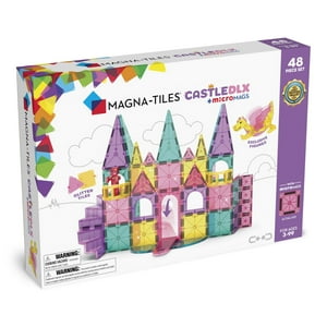 Set De Construcción Magna-Tiles Castle Dlx De 48 Piezas Con Figuras