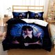 thumbnail image 1 of x2373 Bed SheetsWednesday Bedding Set Wednesday Microfibre Cartoon Children Bed Linen Set for Teenagers Adults Boys Duvet Cover Set Pillowcase 3-Piece Bedding Set (1 Duvet Cover + 2 Pillow Shams) nj23, 1 of 5