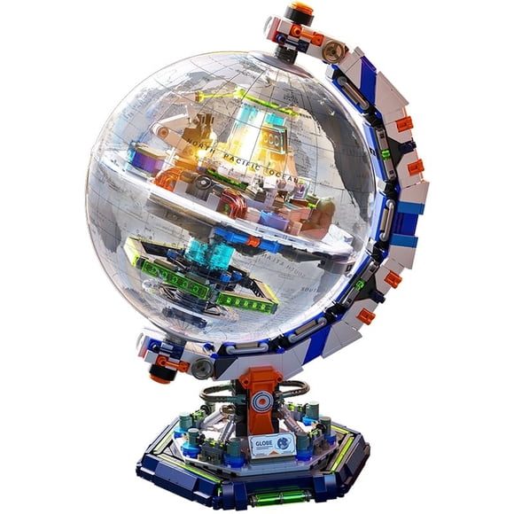 Set de construcción Globo de estación espacial Xingya Youpin, 1793 piezas, con LED