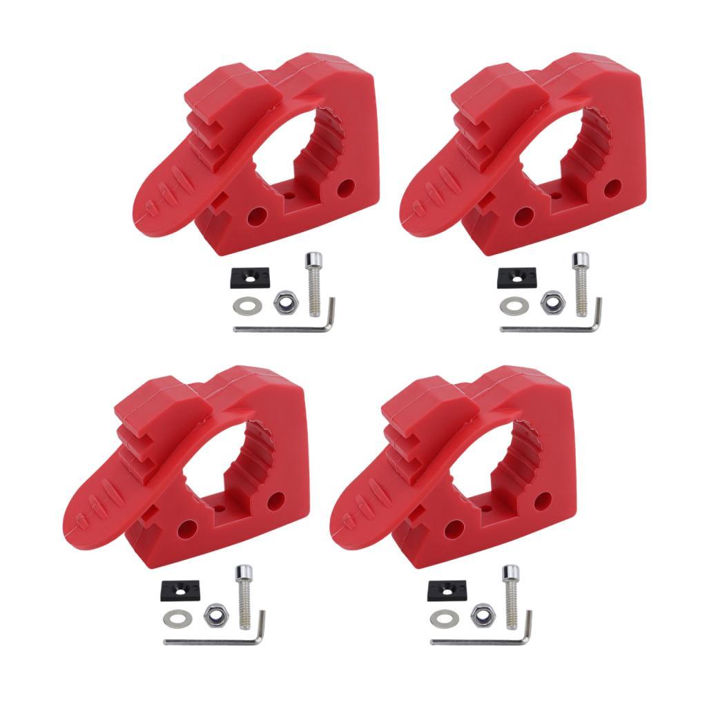 Magideal - Abrazadera De Goma Para Vehículos Genéricos, Soporte Para Herramientas, Abrazadera Profesional Portátil, Fácil De Instalar, Abrazadera De Montaje Para 4 Piezas